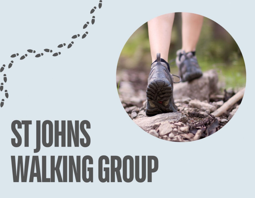 Person walking over rough stony ground