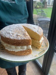 Victoria sandwich cake.