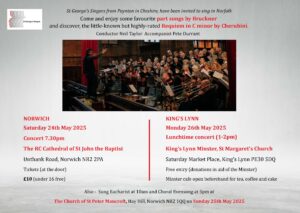 St George's Singers poster