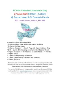 Catechist formation 27 June