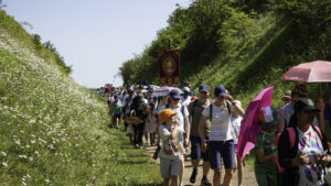 Pilgrims on the Holy Mile
